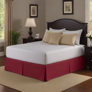 10 Inch Drop Bed Skirt Red Egyptian Cotton 1000TC