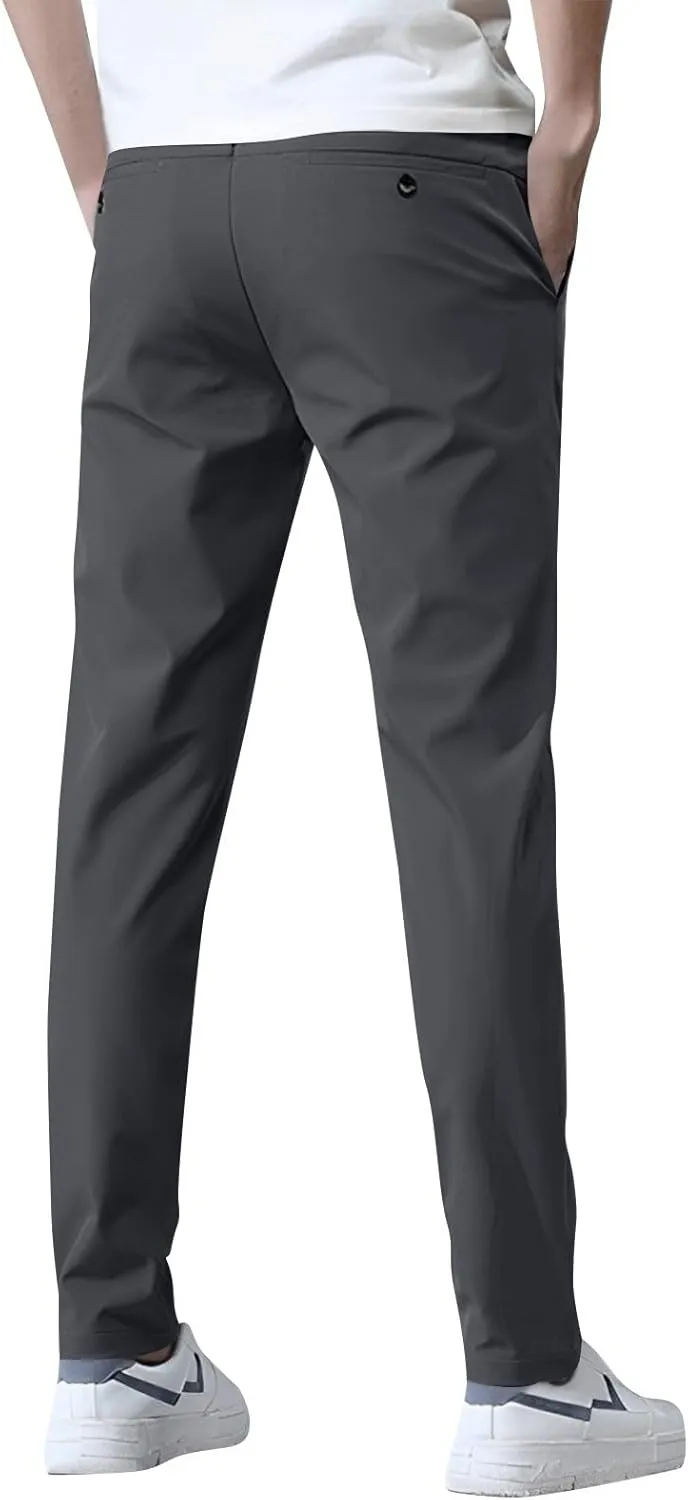 2025 Summer Men's Casual Pants Loose Straight Leg Business Pants