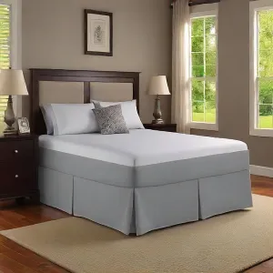 25" Inches Drop Bed Skirt Solid Grey 1000TC Egyptian Cotton