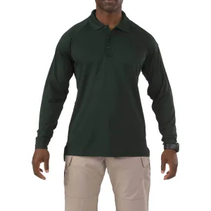 5.11 Tactical Performance Long Sleeve Polo Shirts L.E. Green