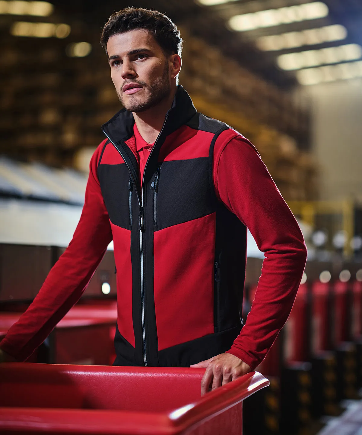 Ash/Black - E-Volve unisex 2-layer softshell bodywarmer