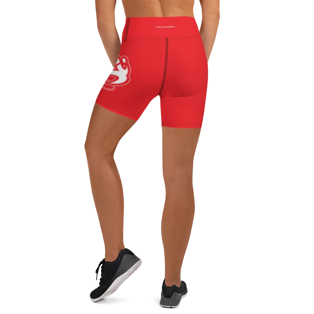Athletic Apparatus Red 1 Yoga Shorts