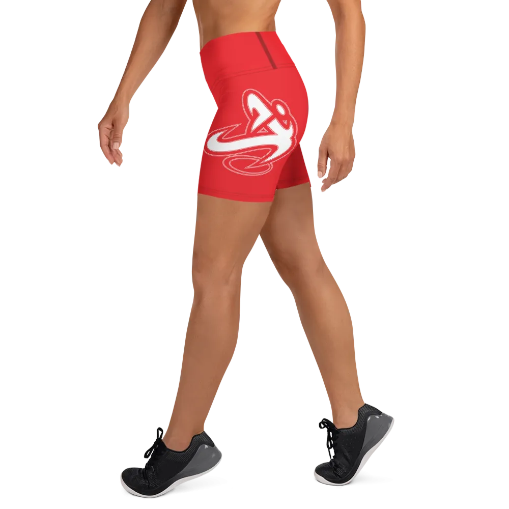 Athletic Apparatus Red 1 Yoga Shorts