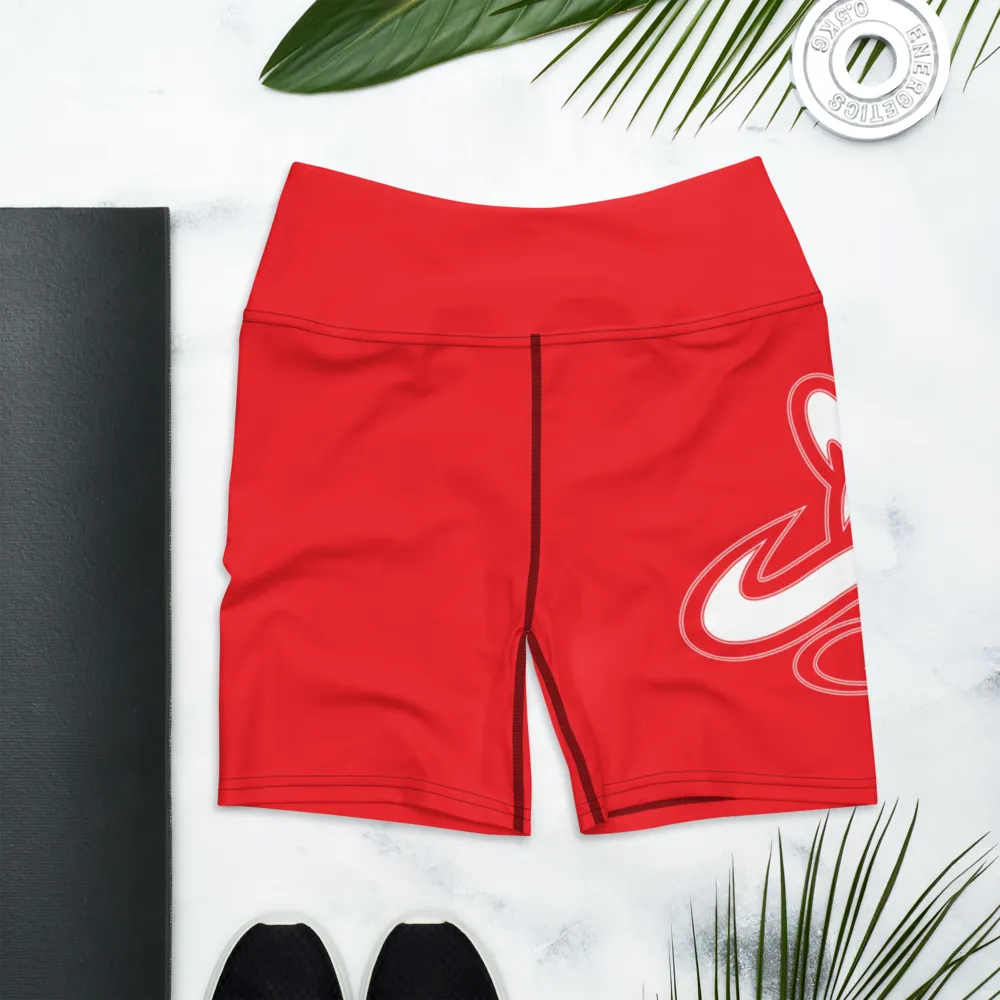 Athletic Apparatus Red 1 Yoga Shorts