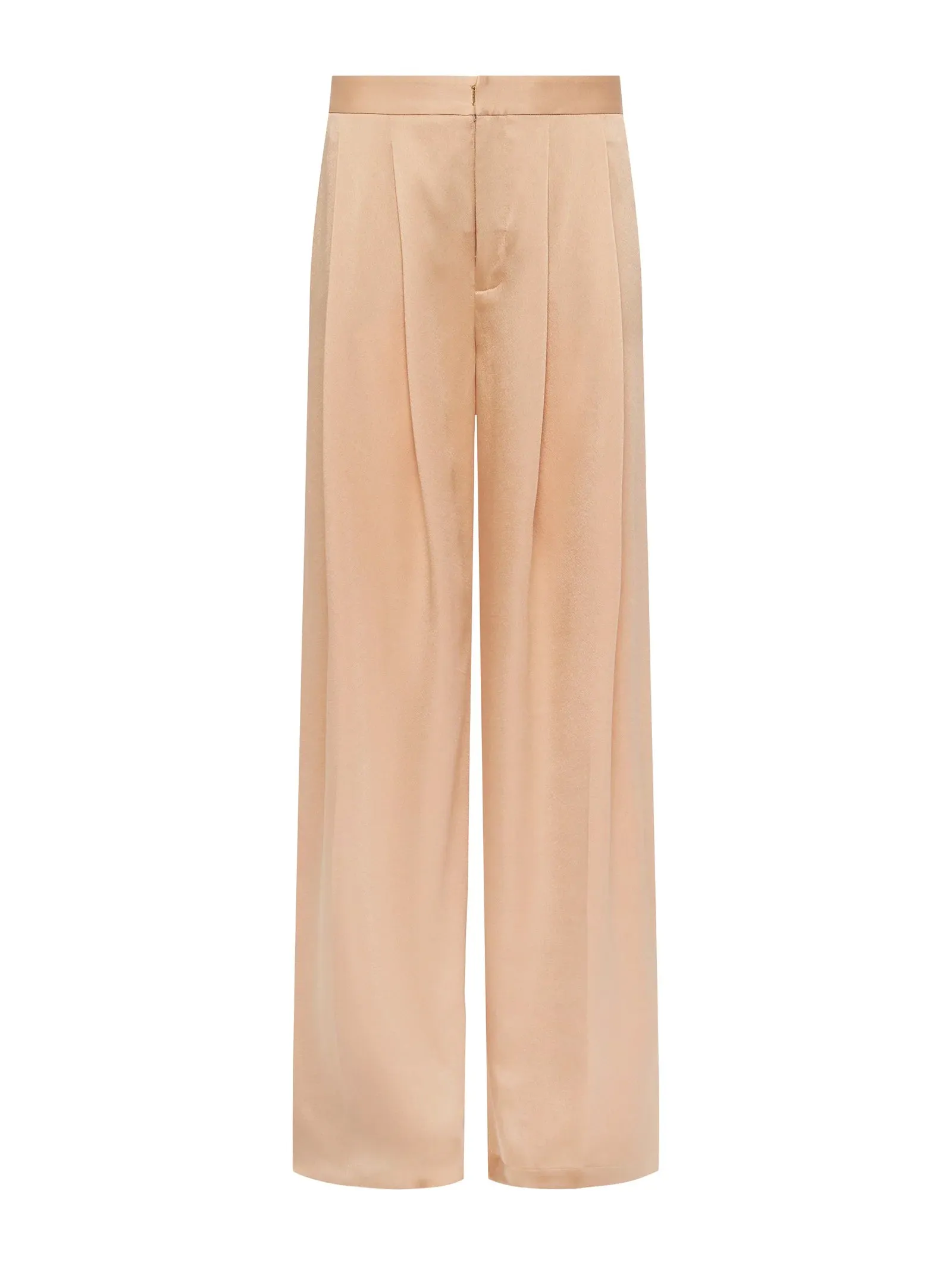 AUBRIE MID WIDE LEG PANT - LATTE