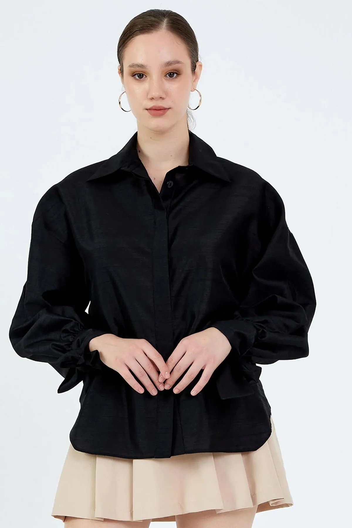 Backless Shirt Black