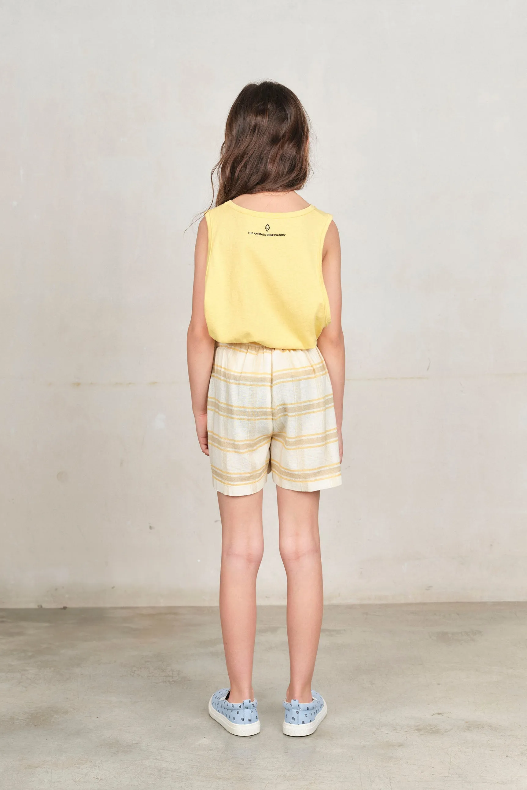 Beige Shield Bee Bermuda Shorts