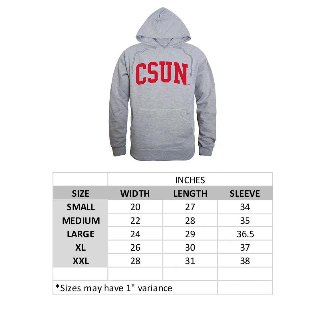 BSU Bemidji State University Game Day Hoodie Sweatshirt Heather Grey