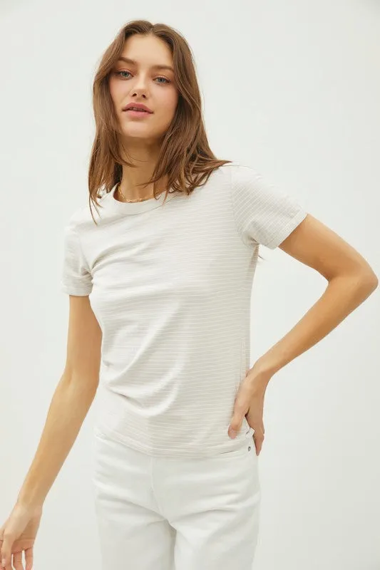 Casual Slim Stripe Baby Shirt