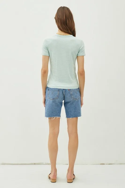 Casual Slim Stripe Baby Shirt