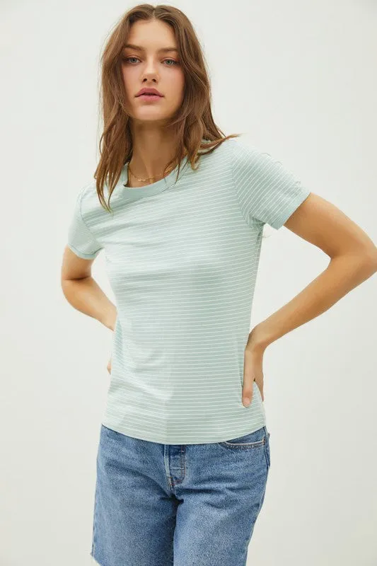 Casual Slim Stripe Baby Shirt
