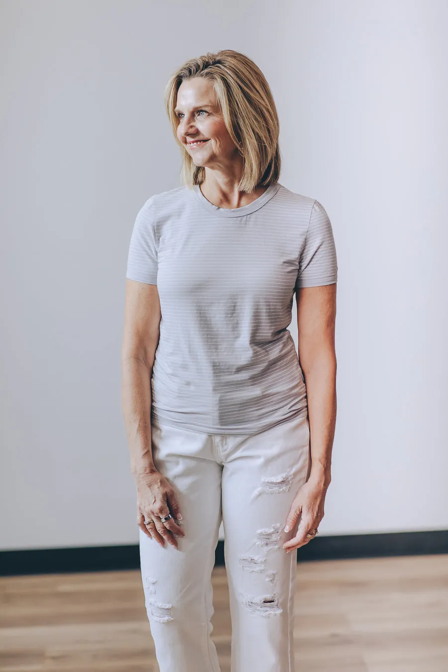 Casual Slim Stripe Baby Shirt