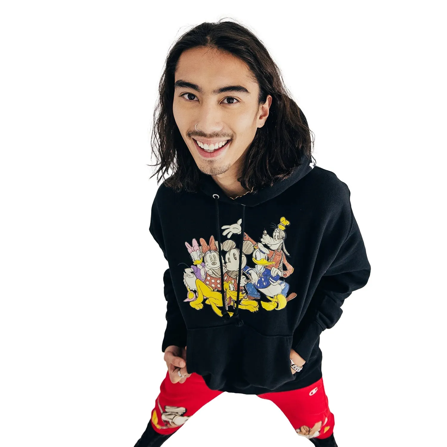 Champion Disney's Mickey & Friends Reverse Weave Men's Hoodie Black