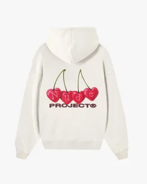 CHERRY HOODIE MARSHMALLOW