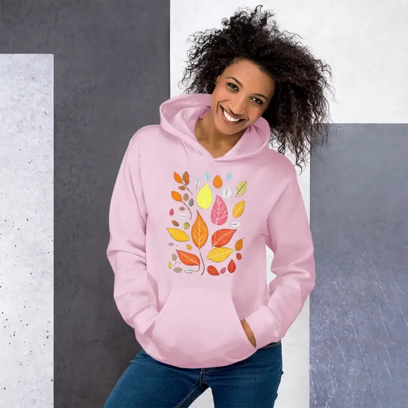 Colorful Leaves Unisex Hoodie for Autumn Leaves