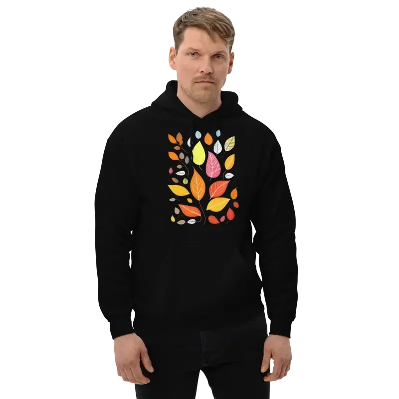Colorful Leaves Unisex Hoodie for Autumn Leaves