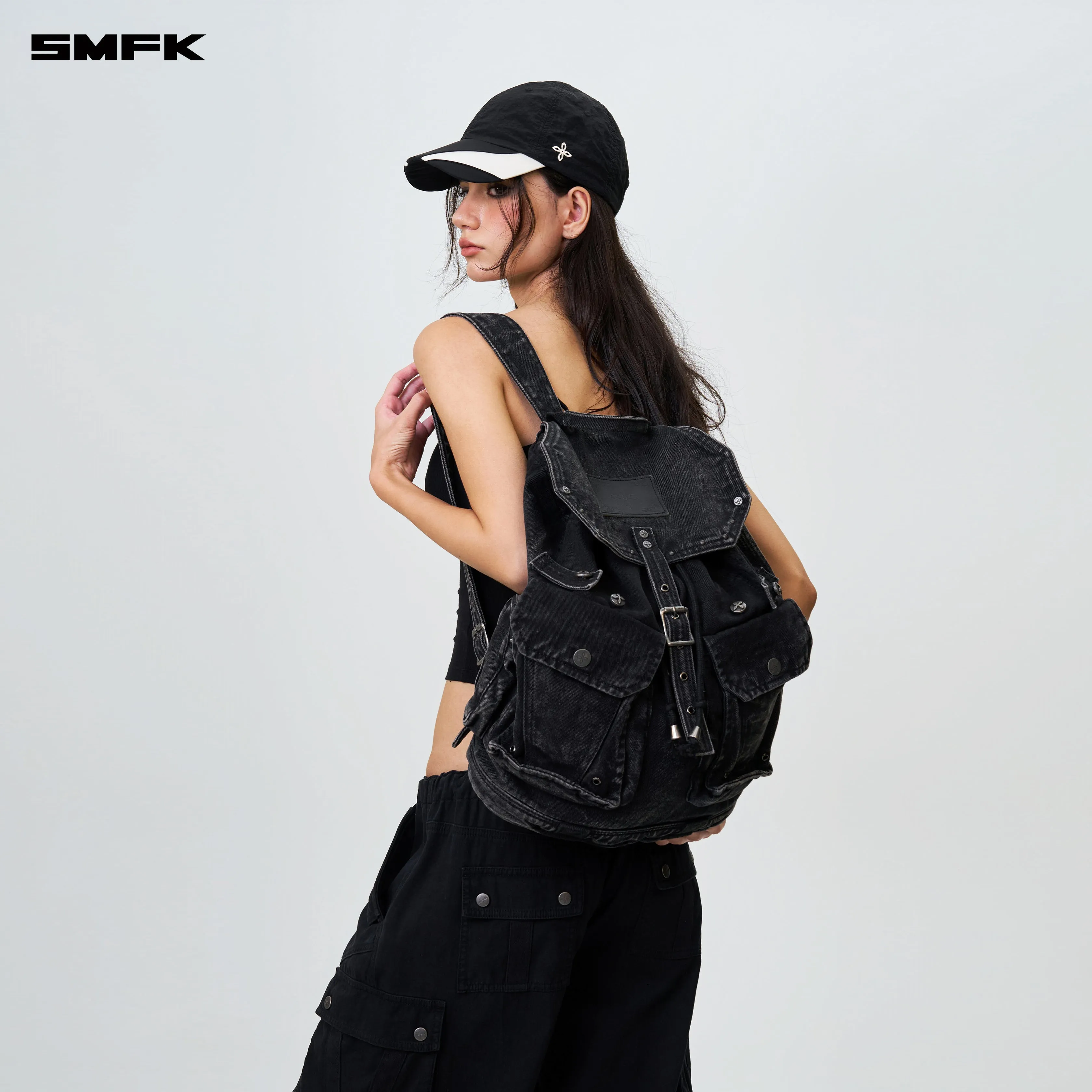 Compass Tarpan Denim Backpack Black (Large)