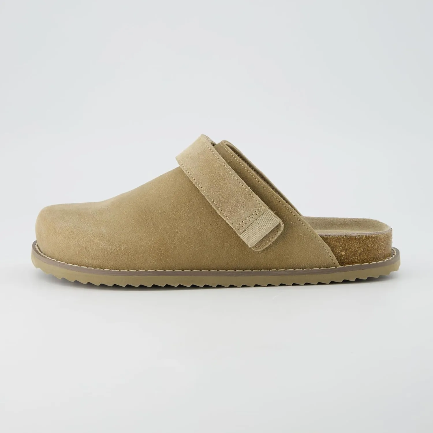 CUSHIONAIRE Women's Boulder Genuine Suede Clog with Swivel Strap  Lightweight EVA Sole, Memory Foam Insole, Wide Widths Available