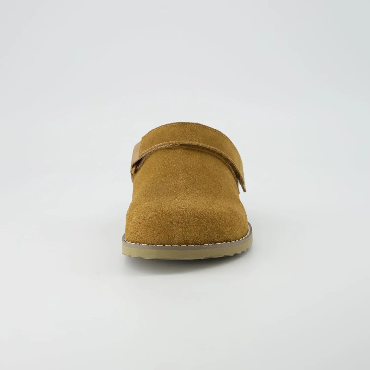 CUSHIONAIRE Women's Boulder Genuine Suede Clog with Swivel Strap  Lightweight EVA Sole, Memory Foam Insole, Wide Widths Available