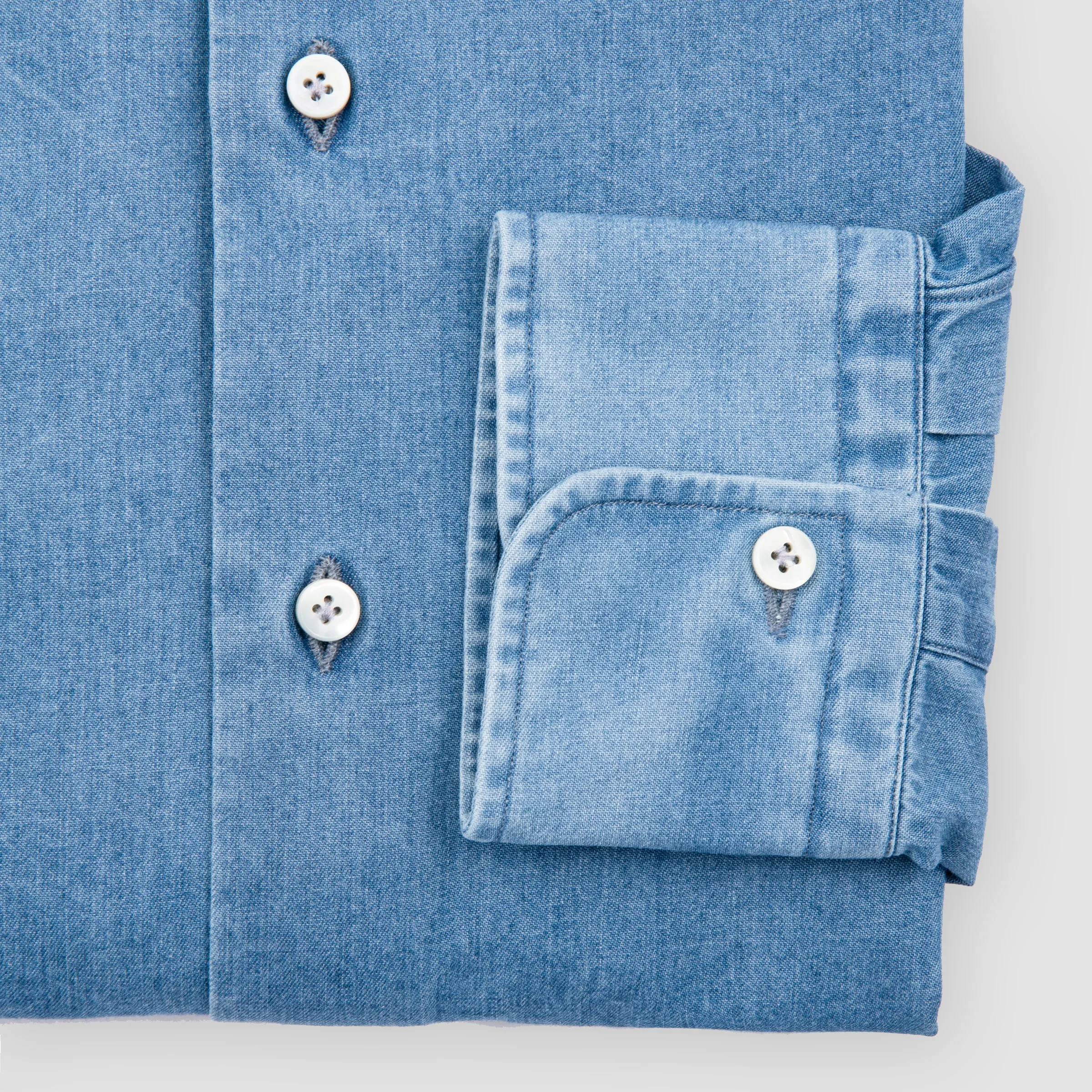 Denim Sportshirt - Mid Blue