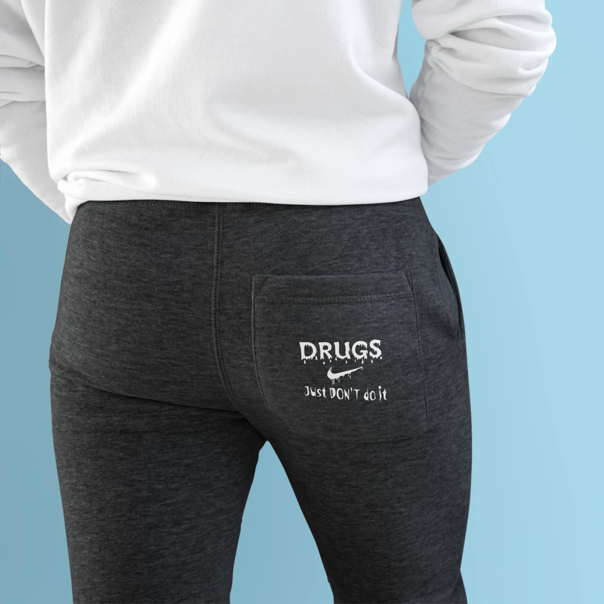 DRUGS, Just don't do it Unisex Fleece Joggers