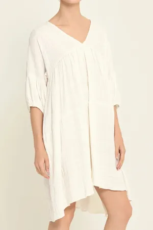 Gingham Gauze Tired Dress