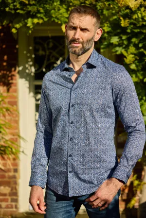 Gun Hill Mens Endeavor Shirt - Blue print