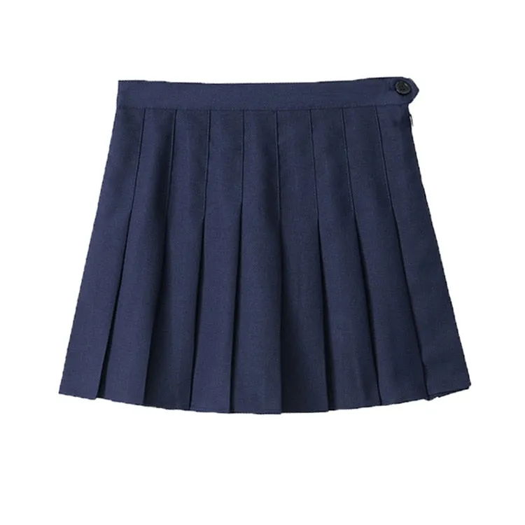 High Waist Pleated Skirt