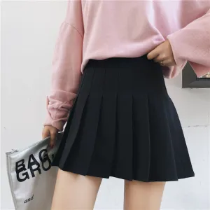 High Waist Pleated Skirt