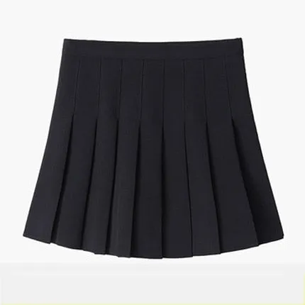 High Waist Pleated Skirt