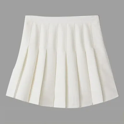 High Waist Pleated Skirt