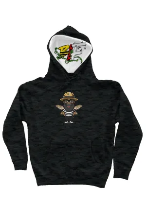 I Bee Incredible Camo Luxury Heavyweight Hoodie Embroidered