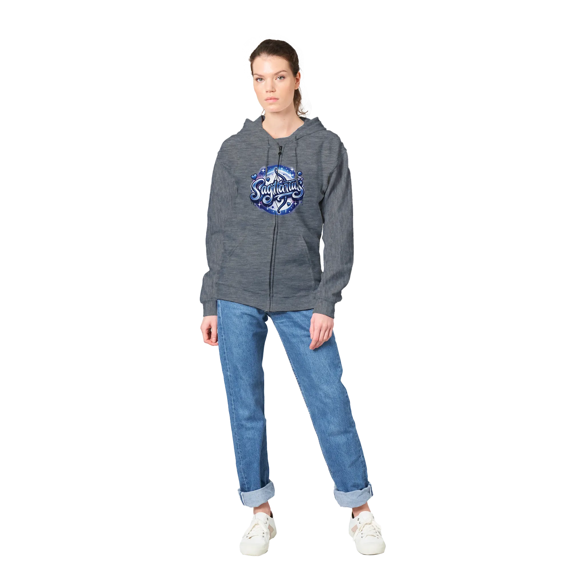 Inspired Zodiac SAGITTARIUS_ Sign/ Premium Unisex Zip Hoodies