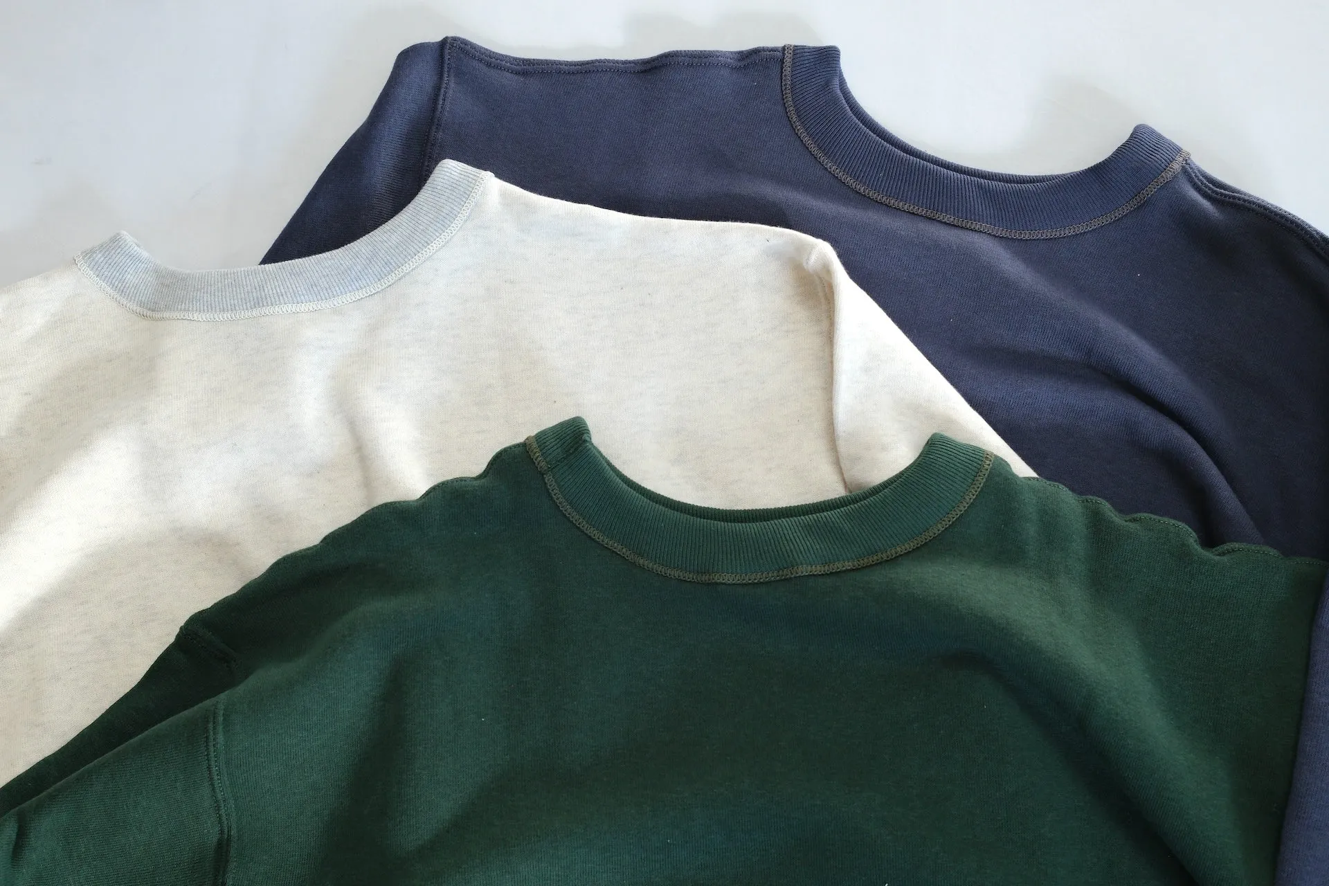 John Gluckow X Warehouse Co. 10oz Loopwheeled Classic Sweatshirt (Dark Green)