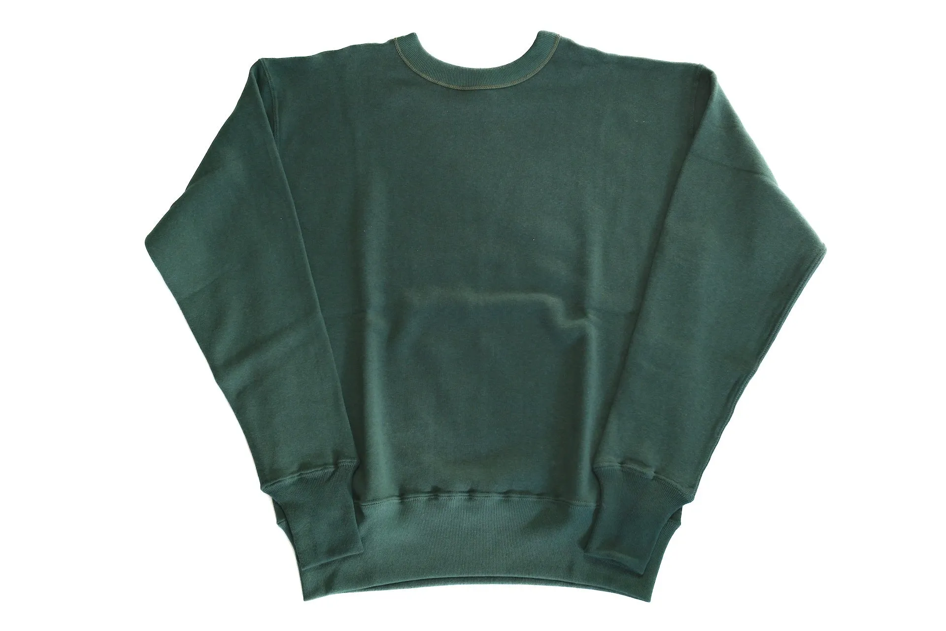 John Gluckow X Warehouse Co. 10oz Loopwheeled Classic Sweatshirt (Dark Green)