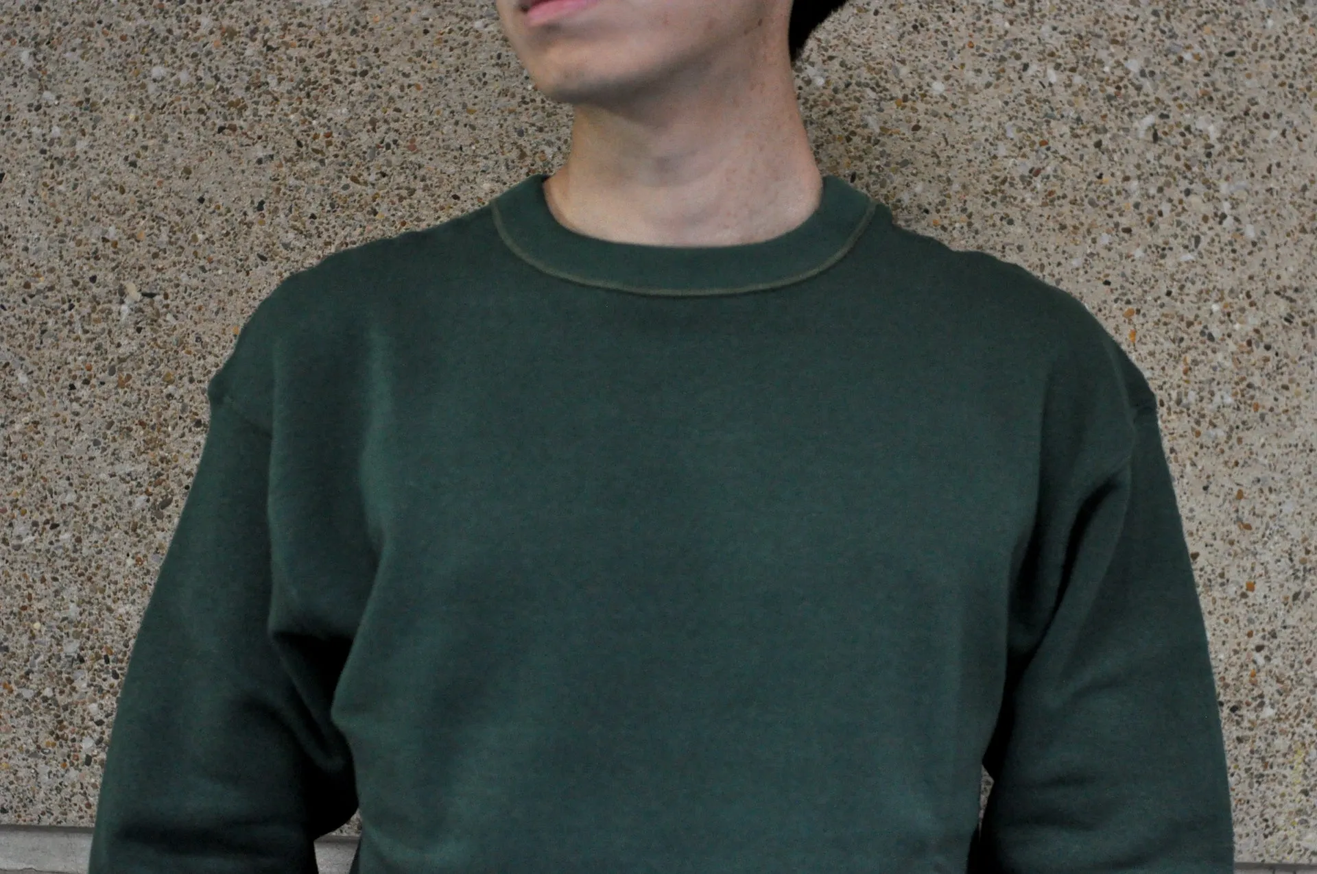 John Gluckow X Warehouse Co. 10oz Loopwheeled Classic Sweatshirt (Dark Green)