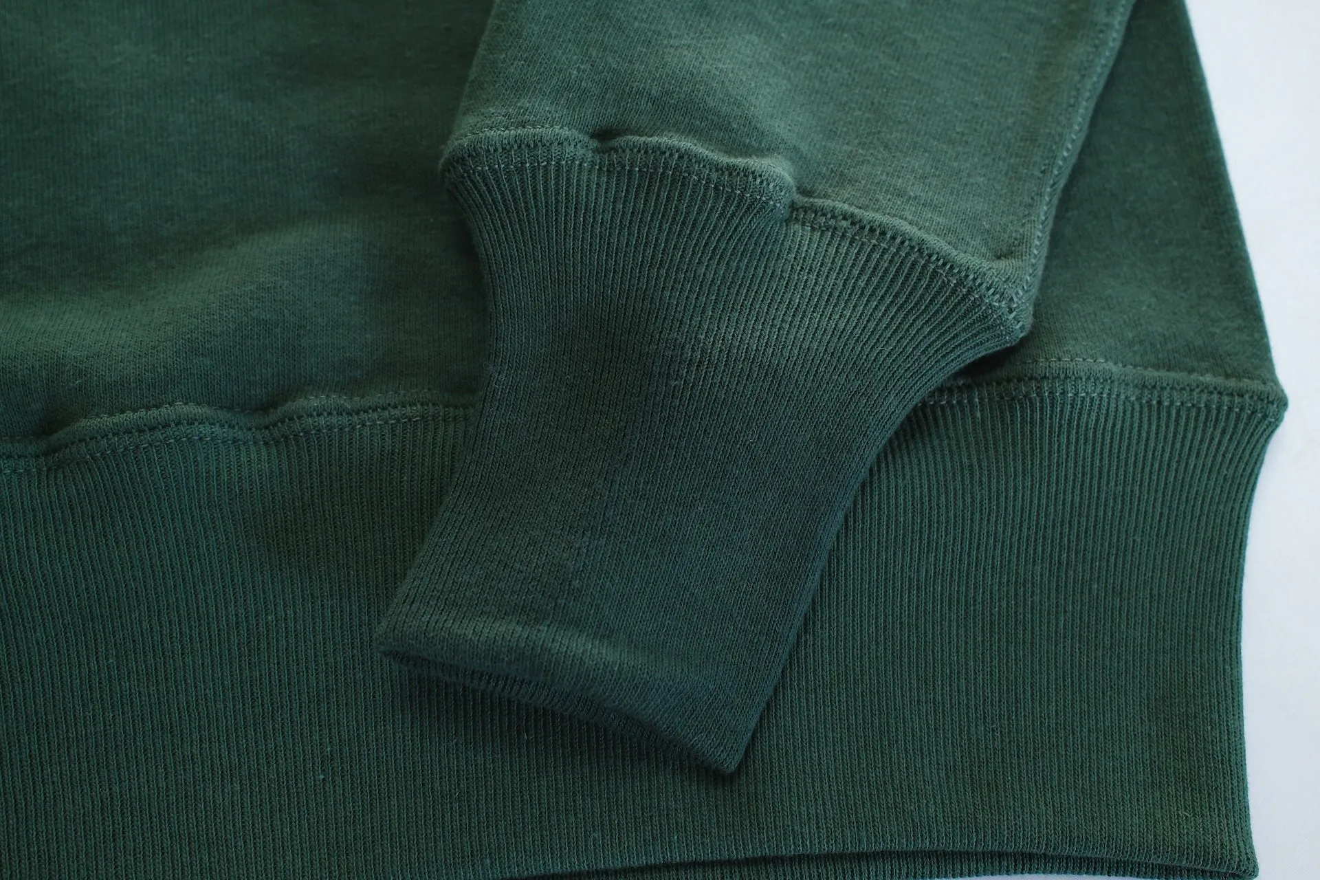 John Gluckow X Warehouse Co. 10oz Loopwheeled Classic Sweatshirt (Dark Green)