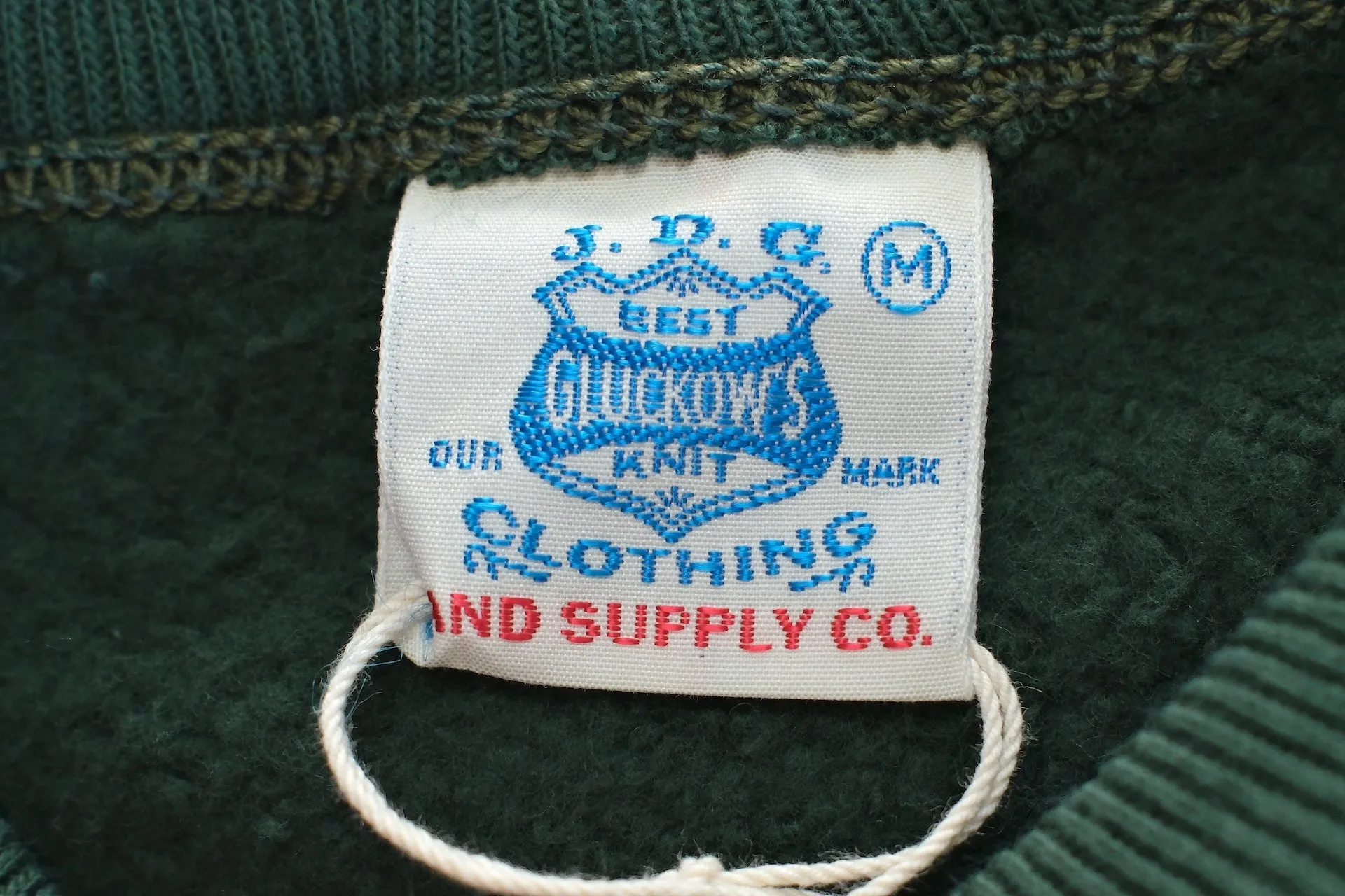 John Gluckow X Warehouse Co. 10oz Loopwheeled Classic Sweatshirt (Dark Green)