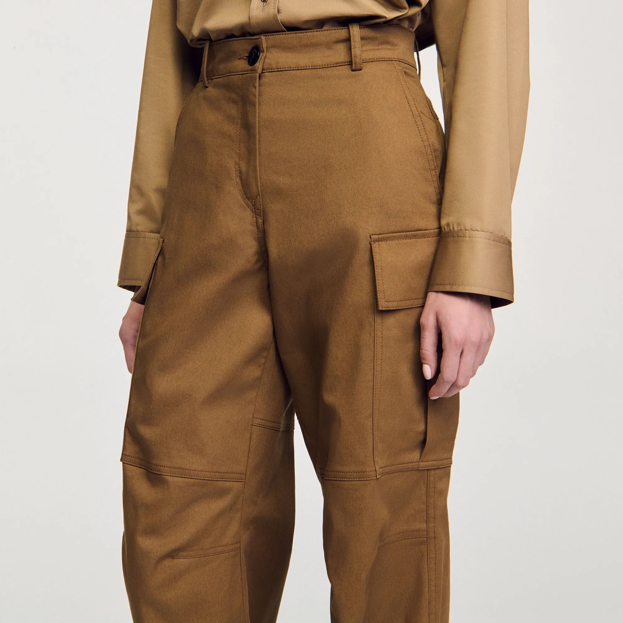 Marlon Cargo Trousers Clay