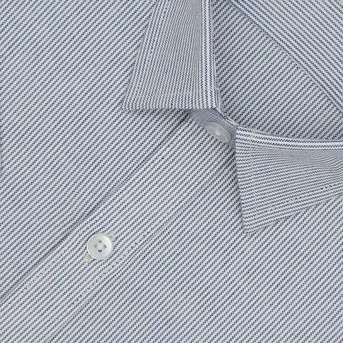Men's 100% Cotton Self Design Half Sleeves Shirt (Blue)