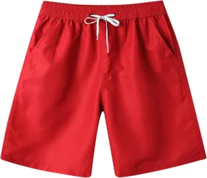 Mens Casual Shorts Drawstring Elastic Waist Athletic Shorts Lightweight Running Workout Slim-Fit Outdoor Hiking Shorts