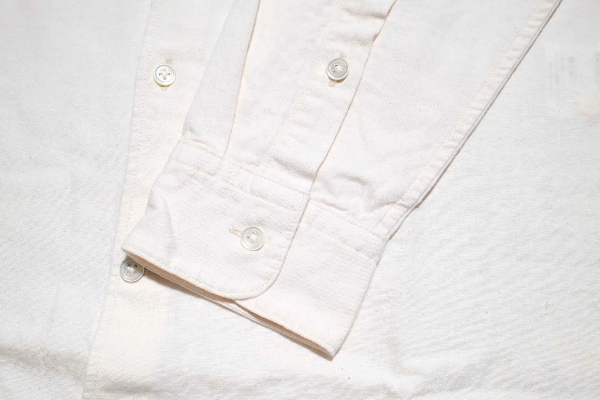 Momotaro 5oz Selvage Chambray Oxford Shirt (Natural)
