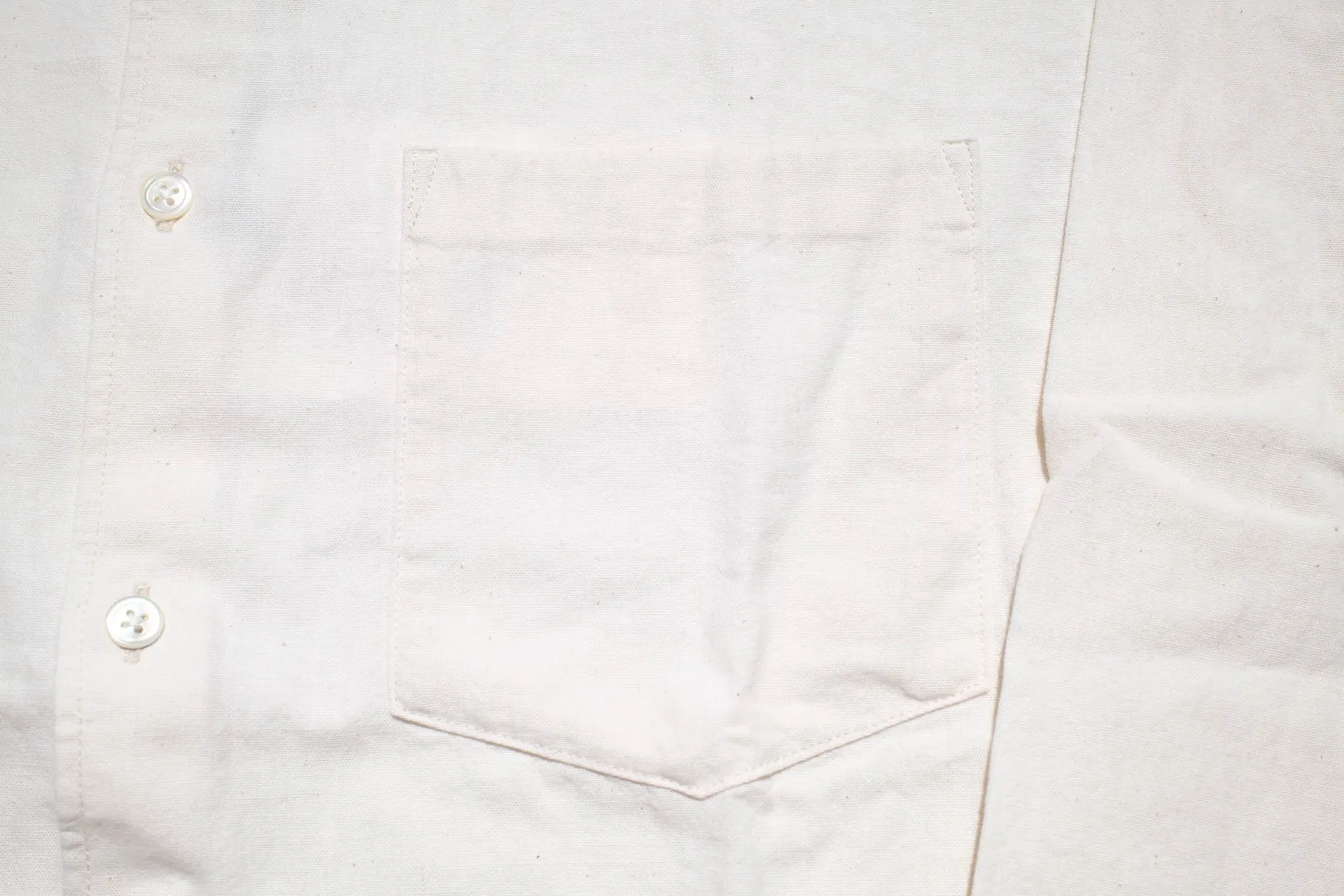 Momotaro 5oz Selvage Chambray Oxford Shirt (Natural)