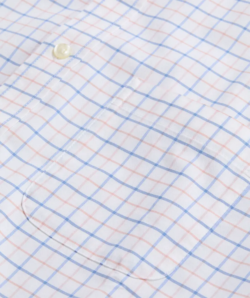 Moorings Tattersall Performance Cotton Shirt