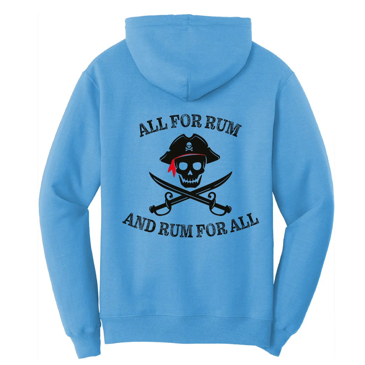 New York Freshwater Born Men's "All For Rum and Rum For All" Cotton Hoodie