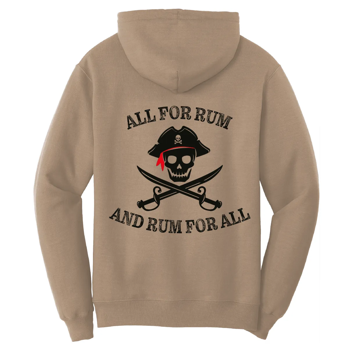 New York Freshwater Born Men's "All For Rum and Rum For All" Cotton Hoodie
