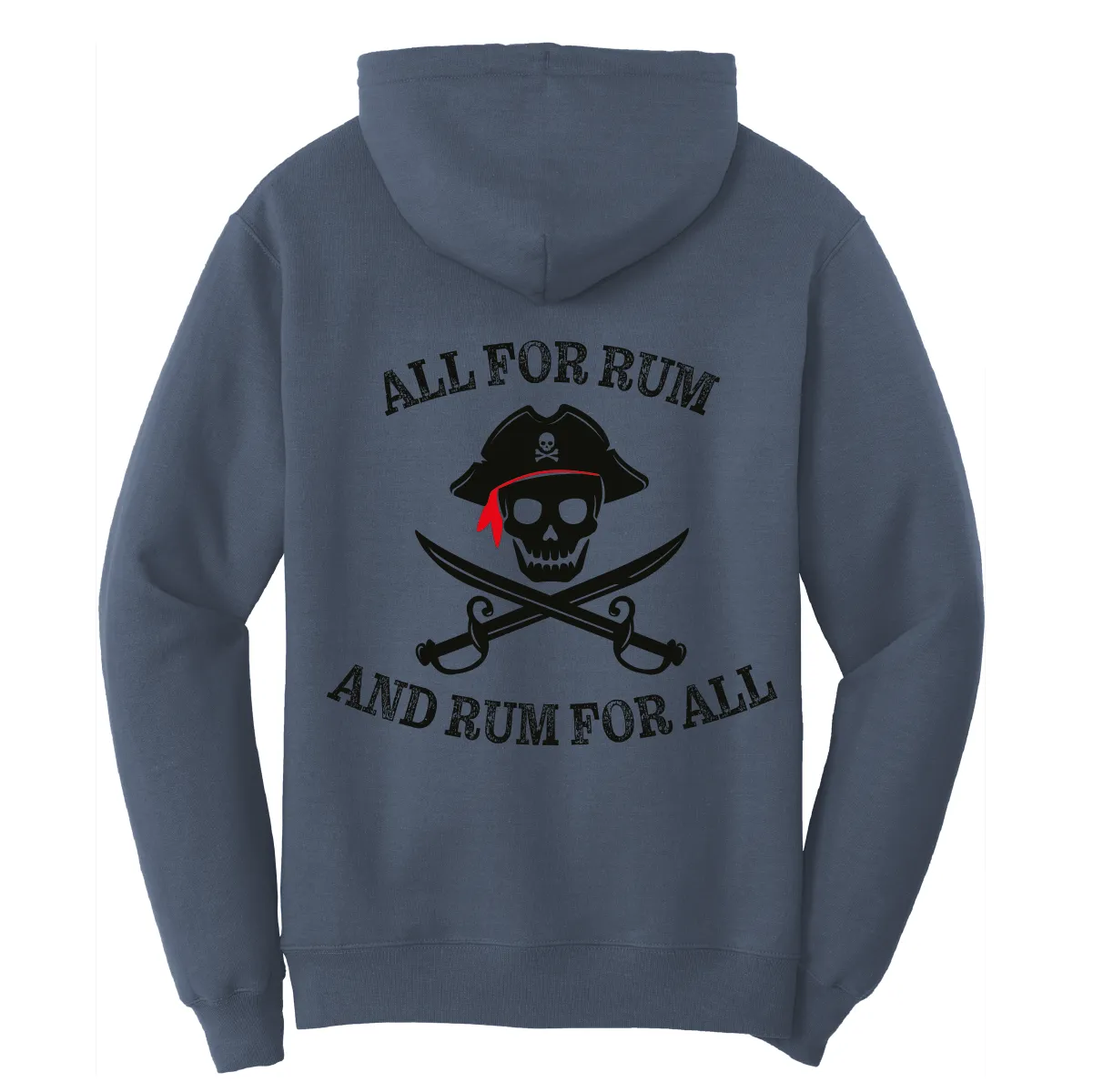 New York Freshwater Born Men's "All For Rum and Rum For All" Cotton Hoodie
