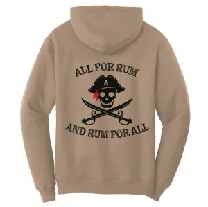 New York Freshwater Born Men's "All For Rum and Rum For All" Cotton Hoodie