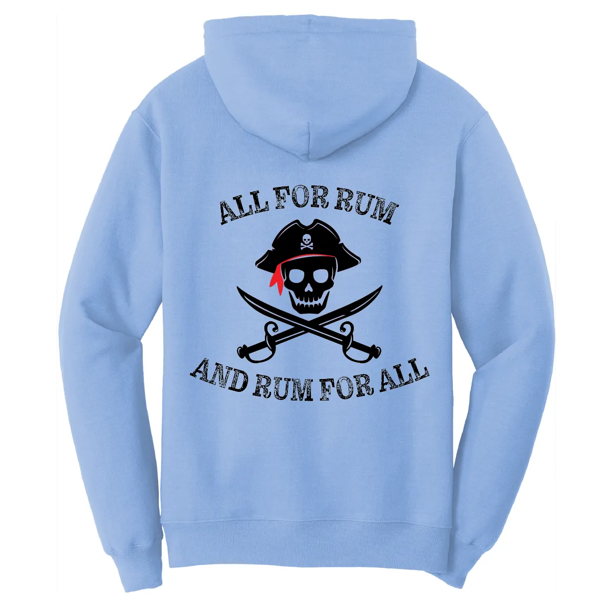 New York Freshwater Born Men's "All For Rum and Rum For All" Cotton Hoodie