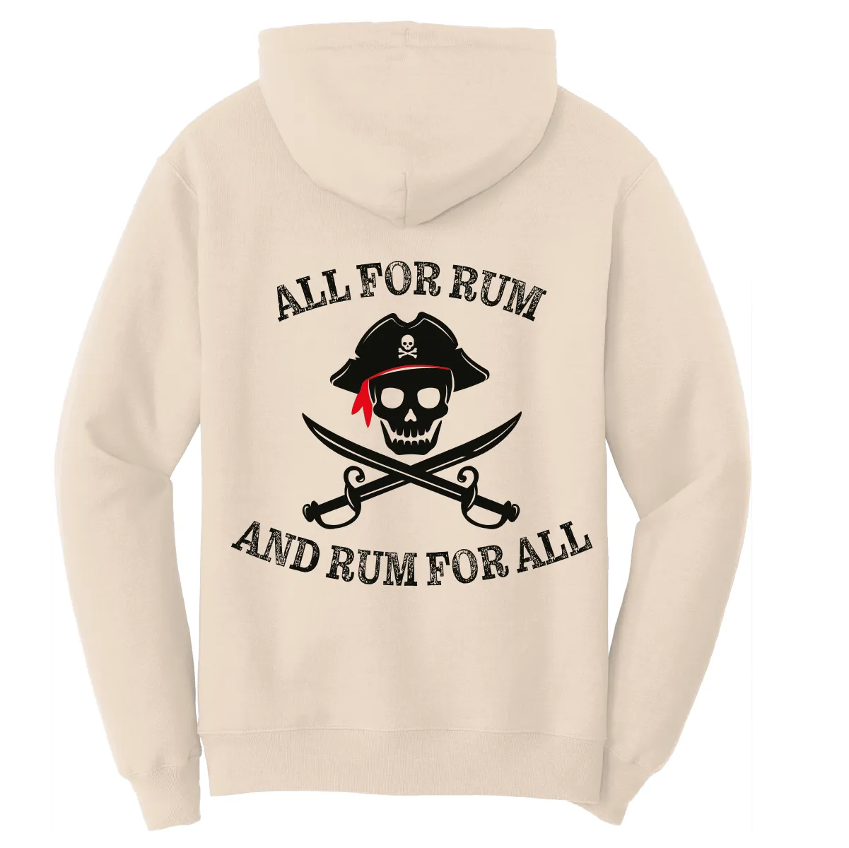 New York Freshwater Born Men's "All For Rum and Rum For All" Cotton Hoodie